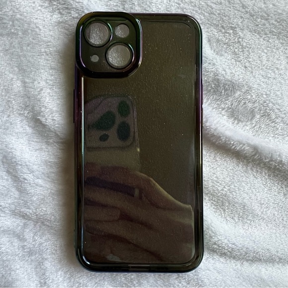 Gradient Glitter Clear Soft Case For IPhone 13 Shockproof Transparent - Picture 2 of 6